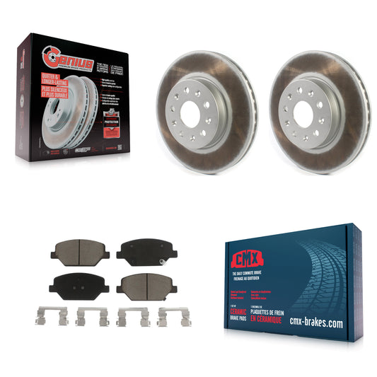 [Avant] Kit de disque (revêtu) et plaquette (céramique) de frein pour Chevrolet Camaro sans Brembo Calipers KGC-100050