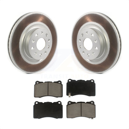[Avant] Kit de disque (revêtu) et plaquette (céramique) de frein pour Cadillac CTS CT6 Chevrolet Camaro KGC-100051 par Transit Auto