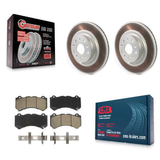 [Avant] Kit de disque (revêtu) et plaquette (céramique) de frein pour 2016 Cadillac CTS Vsport Premium avec RWD KGC-100052