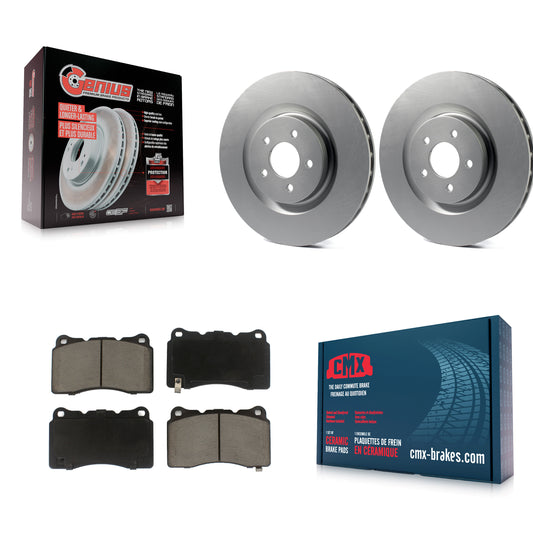 [Avant] Kit de disque (revêtu) et plaquette (céramique) de frein pour Ford Mustang KGC-100055