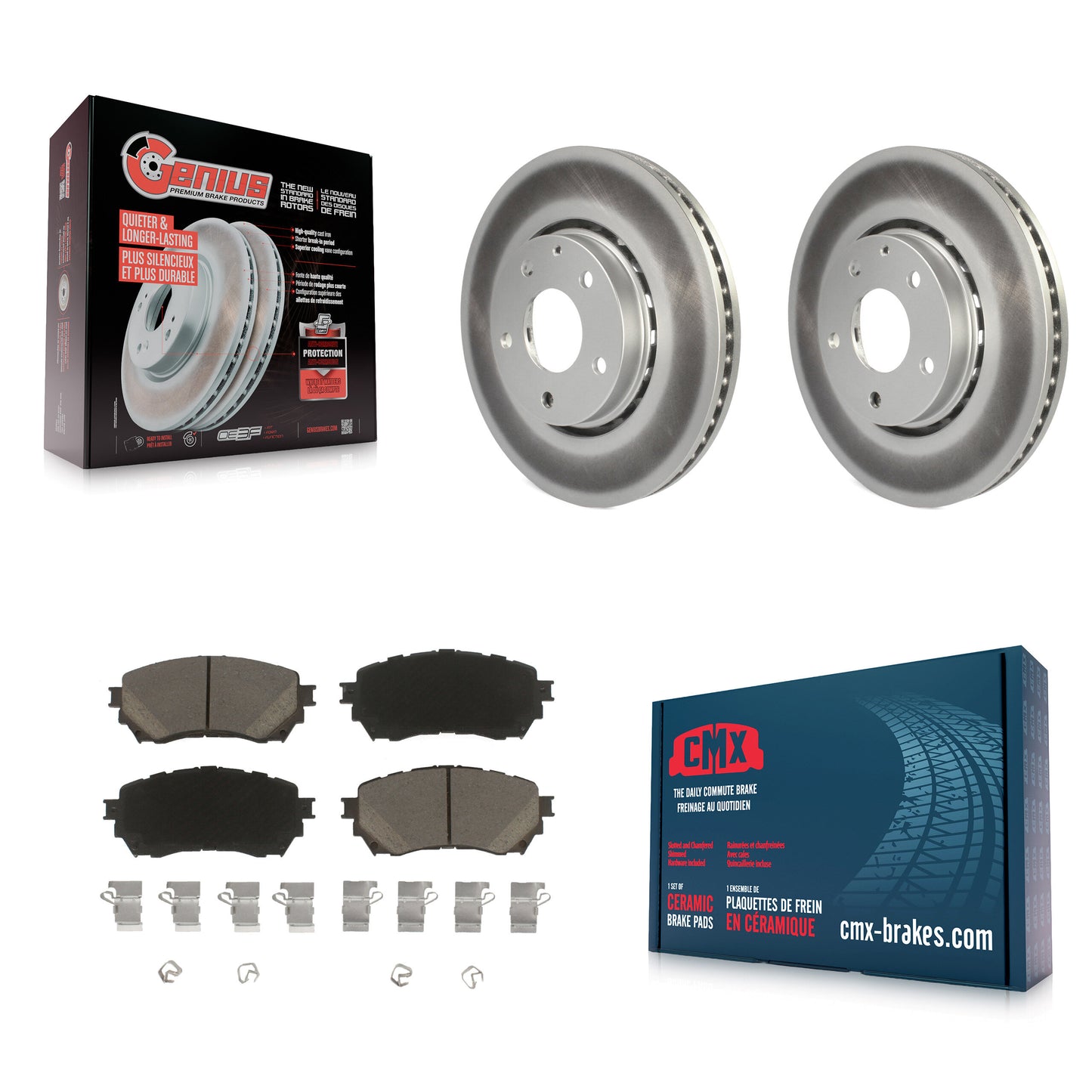 [Avant] Kit de disque (revêtu) et plaquette (céramique) de frein pour 2019-2021 Mazda 6 Naturally Aspirated KGC-100060