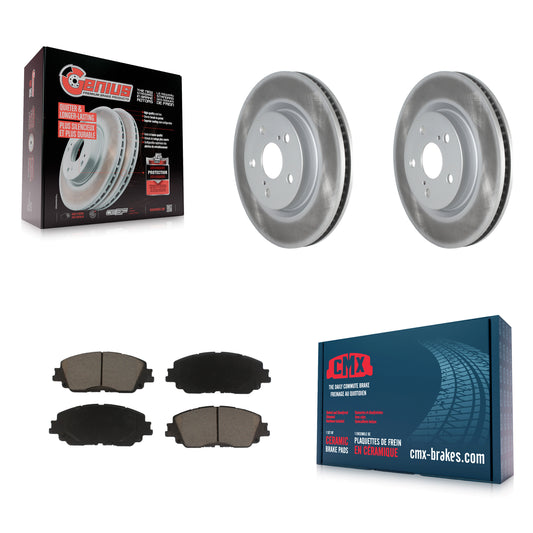 [Avant] Kit de disque (revêtu) et plaquette (céramique) de frein pour Toyota Camry RAV4 Lexus ES350 Avalon ES300h UX250h UX200 C-HR Venza ES250 Corolla Cross KGC-100067