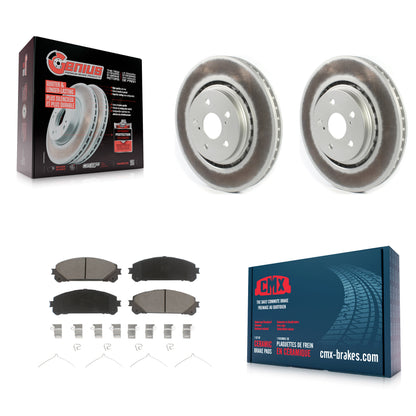 [Avant] Kit de disque (revêtu) et plaquette (céramique) de frein pour Lexus RX350 RX450h Toyota RX350L Camry RX450hL Avalon Crown NX250 NX350 NX350h KGC-100069