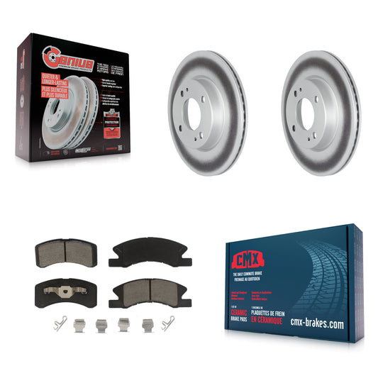 [Avant] Kit de disque (revêtu) et plaquette (céramique) de frein pour 2017-2022 Mitsubishi Mirage G4 KGC-100070