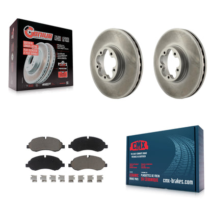 [Avant] Kit de disque (revêtu) et plaquette (céramique) de frein pour Ford Transit-350 HD KGC-100074