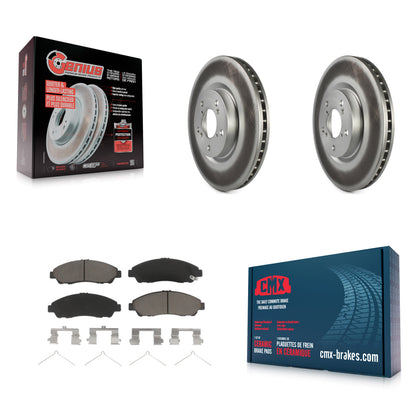 [Avant] Kit de disque (revêtu) et plaquette (céramique) de frein pour Honda Pilot Acura MDX RLX ZDX KGC-100080