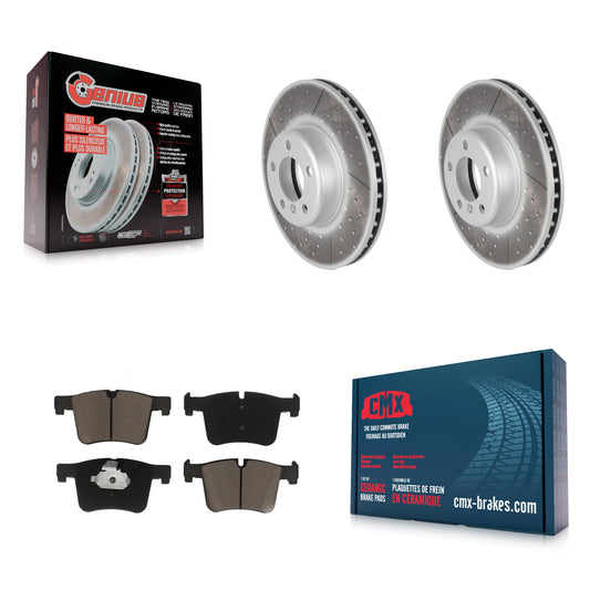 [Avant] Kit de disque (revêtu) et plaquette (céramique) de frein pour BMW 335i xDrive 435i 328i GT 328d 330i Gran Coupe KGC-100085