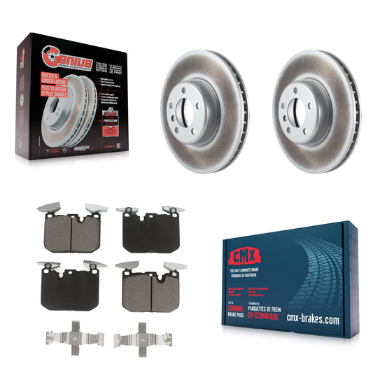 [Avant] Kit de disque (revêtu) et plaquette (céramique) de frein pour BMW 328i 428i 330i xDrive 335i Gran Coupe 228i 440i 340i M240i 435i 230i ActiveHybrid 3 GT KGC-100088