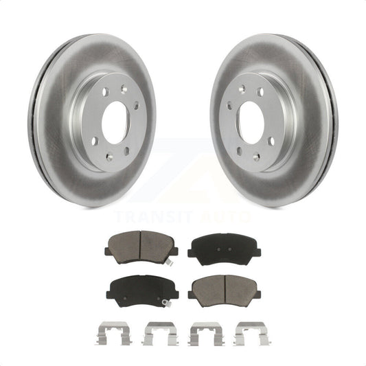 [Avant] Kit de disque (revêtu) et plaquette (céramique) de frein pour Hyundai Accent Kia Rio KGC-100104 par Transit Auto