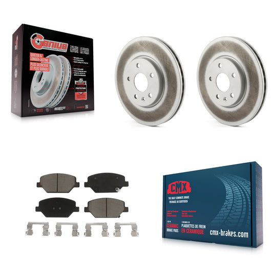 [Avant] Kit de disque (revêtu) et plaquette (céramique) de frein pour Buick Envision Cadillac XT4 KGC-100112