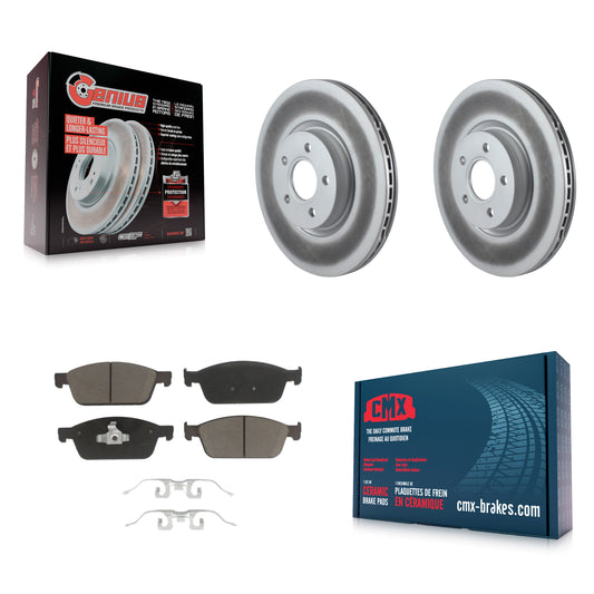 [Avant] Kit de disque (revêtu) et plaquette (céramique) de frein pour Ford Focus ST KGC-100116