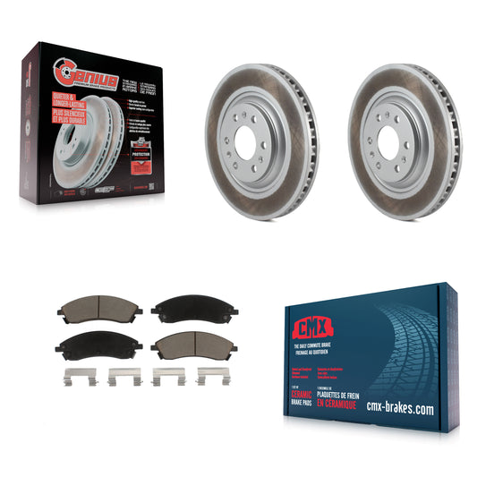 [Avant] Kit de disque (revêtu) et plaquette (céramique) de frein pour 2004-2009 Cadillac SRX KGC-100121