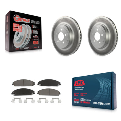 [Avant] Kit de disque (revêtu) et plaquette (céramique) de frein pour Dodge Charger Chrysler 300 Challenger Magnum KGC-100127