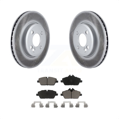 [Avant] Kit de disque (revêtu) et plaquette (céramique) de frein pour 2007-2015 Mini Cooper avec 280mm Diameter Rotor KGC-100145 par Transit Auto