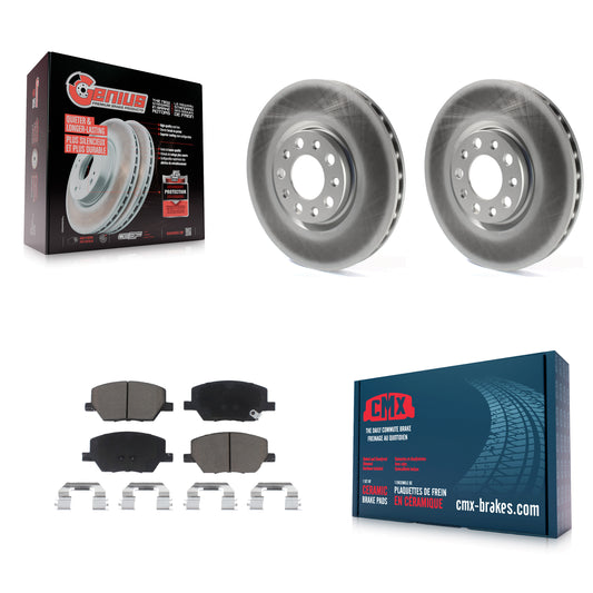 [Avant] Kit de disque (revêtu) et plaquette (céramique) de frein pour Jeep Renegade Compass Fiat 500X KGC-100147