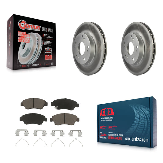 [Avant] Kit de disque (revêtu) et plaquette (céramique) de frein pour Honda Civic Acura RSX CR-Z KGC-100163