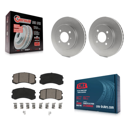 [Avant] Kit de disque (revêtu) et plaquette (céramique) de frein pour Mitsubishi Lancer KGC-100165