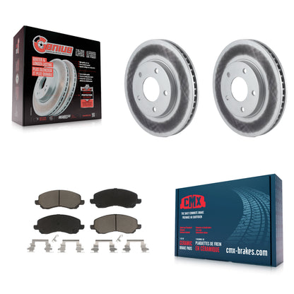 [Avant] Kit de disque (revêtu) et plaquette (céramique) de frein pour Mitsubishi Galant Chrysler Sebring Dodge Stratus Eclipse Lancer Outlander KGC-100166