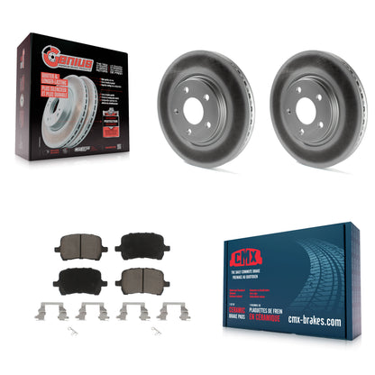 [Avant] Kit de disque (revêtu) et plaquette (céramique) de frein pour Chevrolet Malibu Pontiac G6 Cobalt Saturn Aura G5 KGC-100187