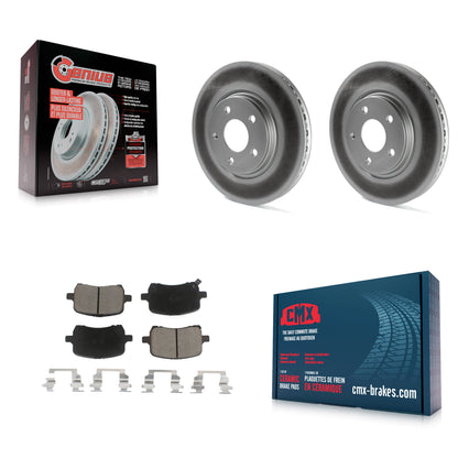 [Avant] Kit de disque (revêtu) et plaquette (céramique) de frein pour Chevrolet Cobalt Malibu Saturn Ion HHR Pontiac G6 Pursuit KGC-100188