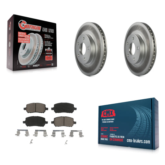 [Avant] Kit de disque (revêtu) et plaquette (céramique) de frein pour Chevrolet Cobalt Pontiac G5 KGC-100194
