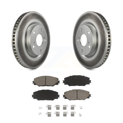 [Avant] Kit de disque (revêtu) et plaquette (céramique) de frein pour Toyota RAV4 Scion tC Matrix Pontiac Vibe Corolla iM Mirai KGC-100197 par Transit Auto