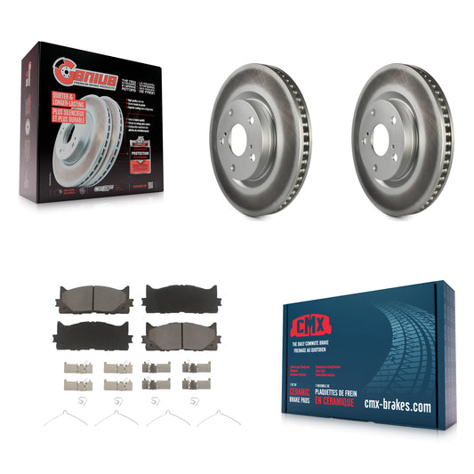 [Avant] Kit de disque (revêtu) et plaquette (céramique) de frein pour Toyota Camry Lexus ES350 Avalon ES300h KGC-100199