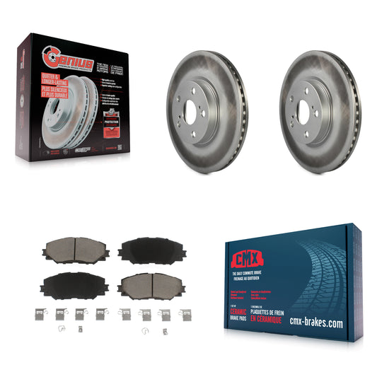 [Avant] Kit de disque (revêtu) et plaquette (céramique) de frein pour Toyota Corolla Scion xD Matrix Pontiac Vibe KGC-100200