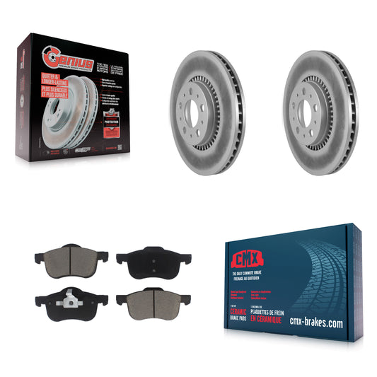 [Avant] Kit de disque (revêtu) et plaquette (céramique) de frein pour Volvo S60 V70 XC70 S80 KGC-100209