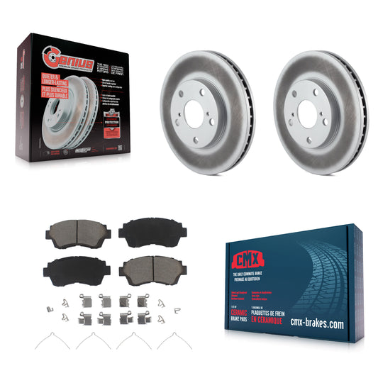 [Avant] Kit de disque (revêtu) et plaquette (céramique) de frein pour Toyota Camry Sienna Avalon Lexus ES300 KGC-100218