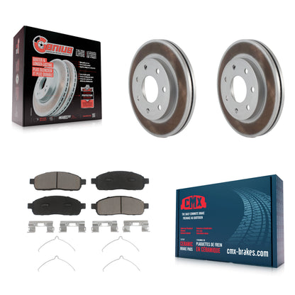 [Avant] Kit de disque (revêtu) et plaquette (céramique) de frein pour Ford F-150 Lincoln Mark LT 4WD KGC-100223