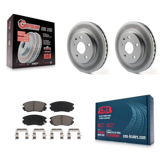 [Avant] Kit de disque (revêtu) et plaquette (céramique) de frein pour Chevrolet Malibu Buick LaCrosse Regal Limited KGC-100226