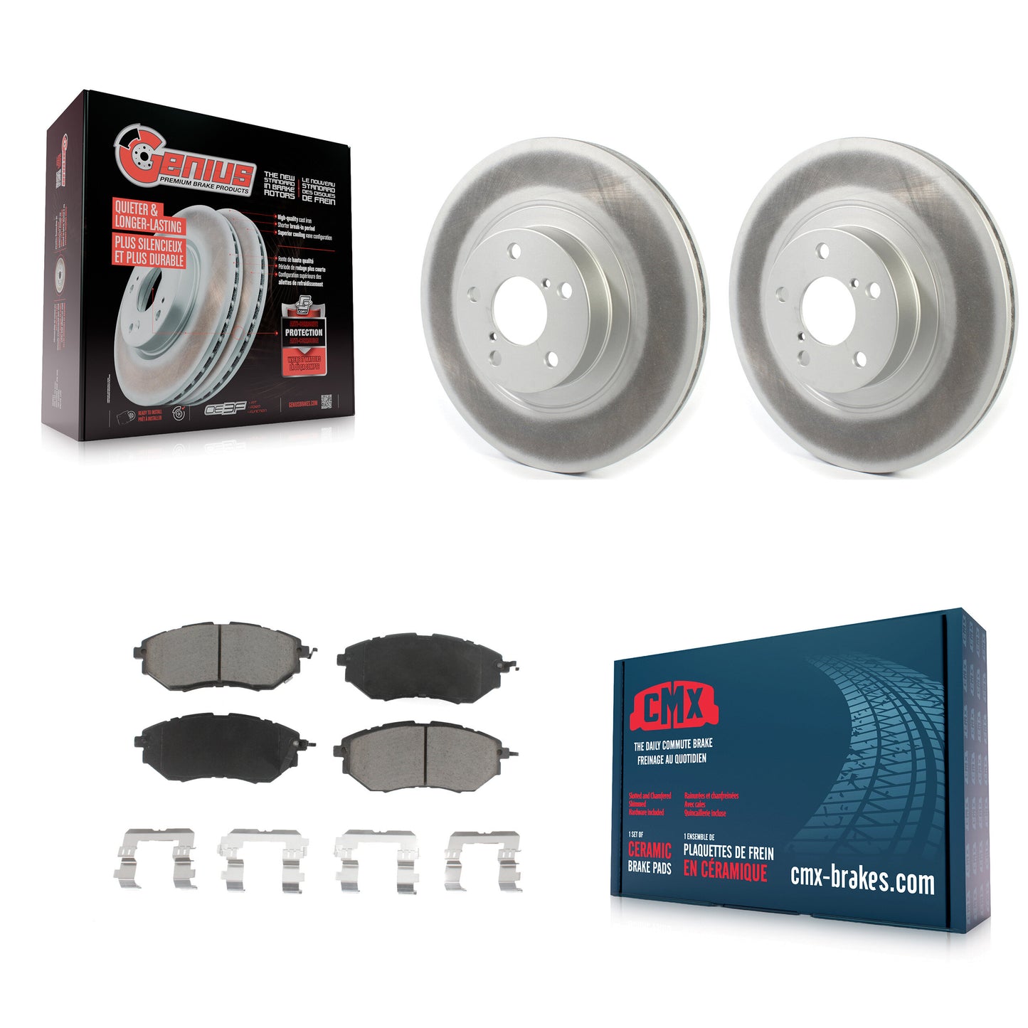 [Avant] Kit de disque (revêtu) et plaquette (céramique) de frein pour 2009 Subaru Legacy 3.0 R avec 3.0L avec 292mm Diameter Rotor KGC-100229