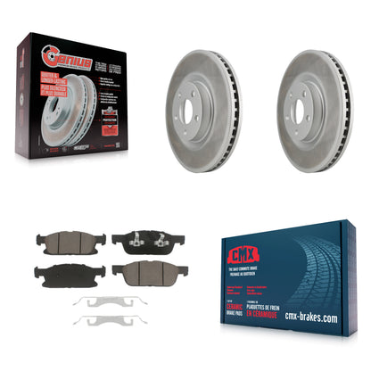 [Avant] Kit de disque (revêtu) et plaquette (céramique) de frein pour Ford Edge KGC-100232