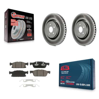 [Avant] Kit de disque (revêtu) et plaquette (céramique) de frein pour Ford Edge Lincoln MKX Nautilus KGC-100233