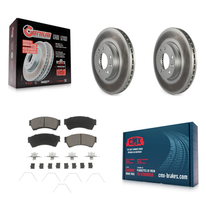 [Avant] Kit de disque (revêtu) et plaquette (céramique) de frein pour Ford Fusion Mazda 6 Lincoln MKZ Mercury Milan Zephyr KGC-100244