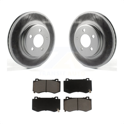 [Avant] Kit de disque (revêtu) et plaquette (céramique) de frein pour 2019 Dodge Charger GT avec Brembo Brakes KGC-100247 par Transit Auto