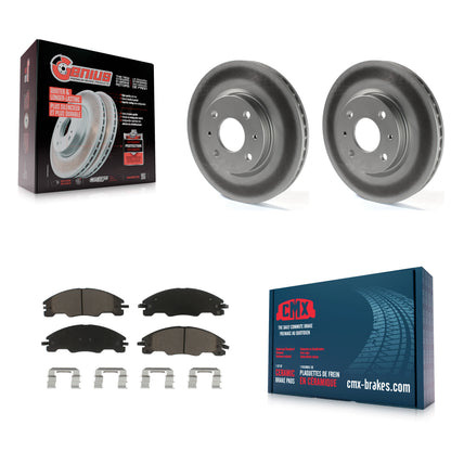 [Avant] Kit de disque (revêtu) et plaquette (céramique) de frein pour 2008-2011 Ford Focus KGC-100253