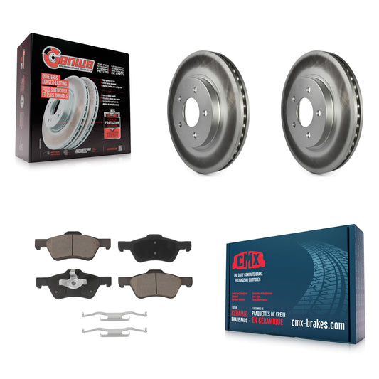 [Avant] Kit de disque (revêtu) et plaquette (céramique) de frein pour Ford Escape Mercury Mariner Mazda Tribute KGC-100254