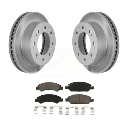 [Avant] Kit de disque (revêtu) et plaquette (céramique) de frein pour Chevrolet Silverado 1500 Suburban KGC-100259 par Transit Auto