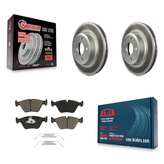 [Avant] Kit de disque (revêtu) et plaquette (céramique) de frein pour 2004-2010 BMW X3 KGC-100260