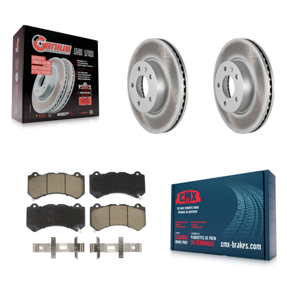 [Avant] Kit de disque (revêtu) et plaquette (céramique) de frein pour 2017 Cadillac ATS V avec 300mm Diameter Rotor KGC-100261