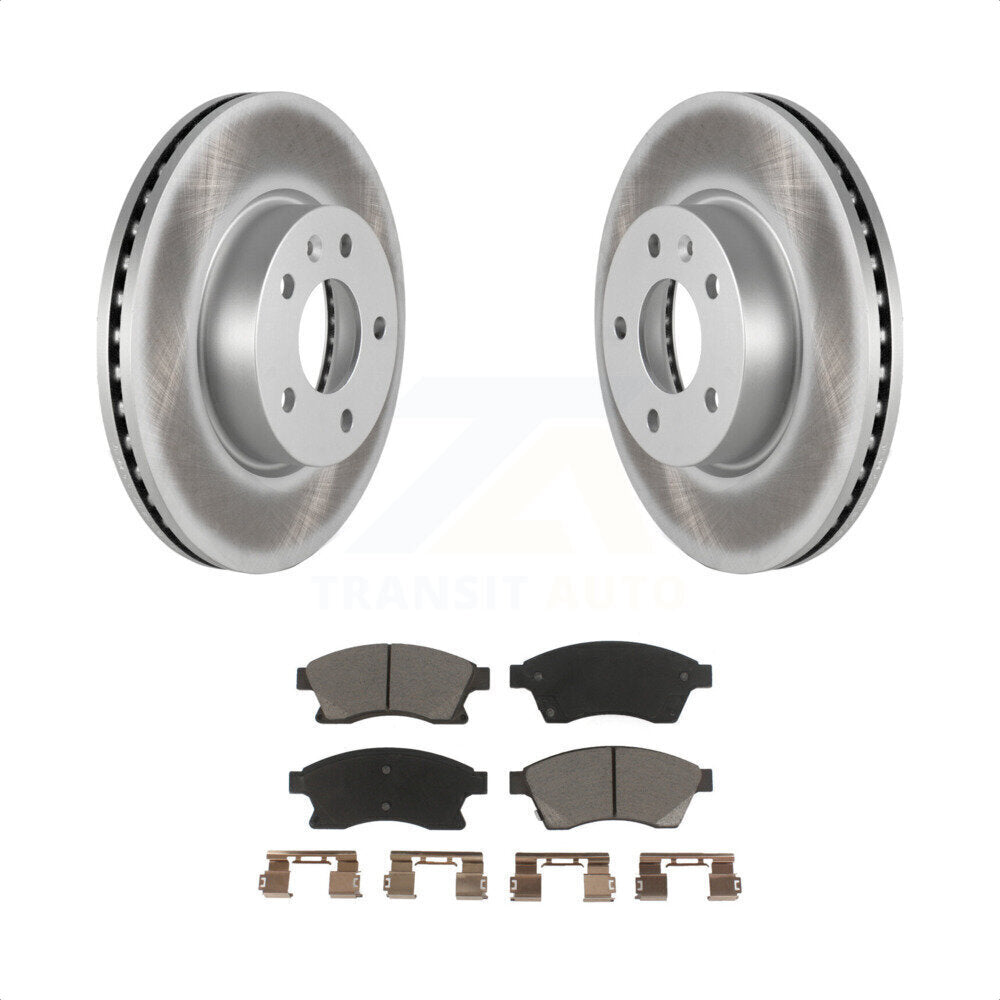 [Avant] Kit de disque (revêtu) et plaquette (céramique) de frein pour Cadillac ATS KGC-100264 par Transit Auto