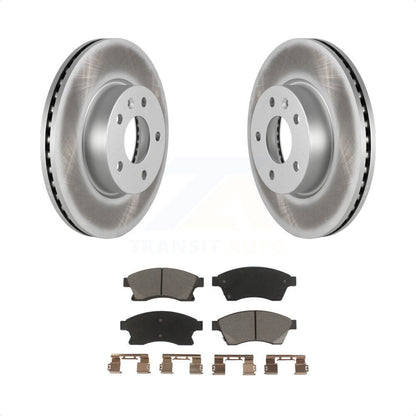 [Avant] Kit de disque (revêtu) et plaquette (céramique) de frein pour Cadillac ATS KGC-100264 par Transit Auto