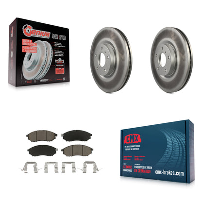 [Avant] Kit de disque (revêtu) et plaquette (céramique) de frein pour INFINITI Nissan G37 Murano G35 M35 370Z 350Z EX35 M37 QX70 G25 Q70 Q70L M45 Q40 QX50 M56 EX37 M35h KGC-100269