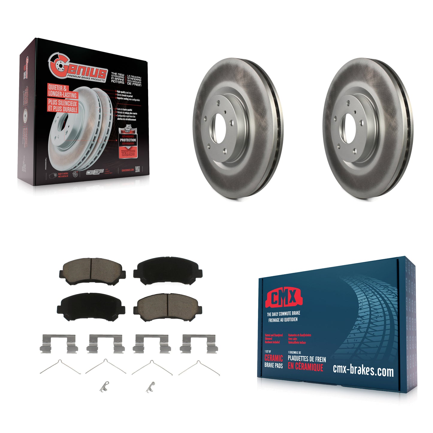 [Avant] Kit de disque (revêtu) et plaquette (céramique) de frein pour Nissan Maxima KGC-100272