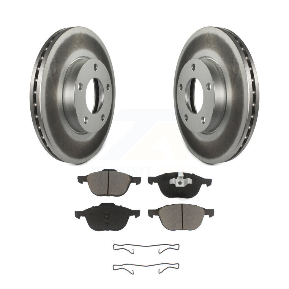 [Avant] Kit de disque (revêtu) et plaquette (céramique) de frein pour Mazda 3 Sport KGC-100277 par Transit Auto