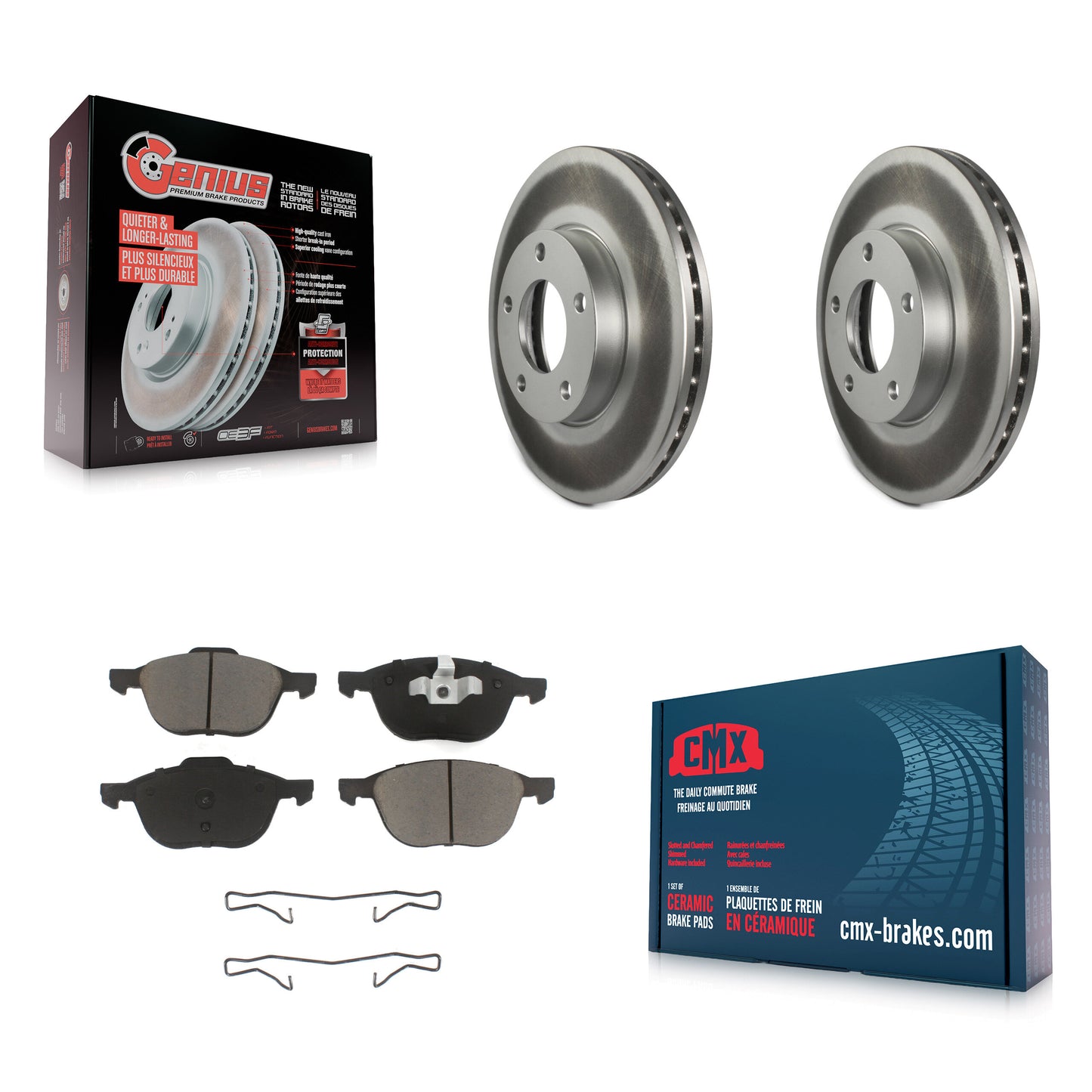 [Avant] Kit de disque (revêtu) et plaquette (céramique) de frein pour Mazda 3 Sport KGC-100277