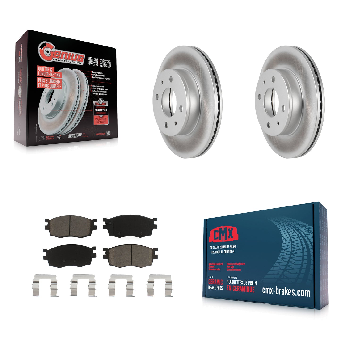 [Avant] Kit de disque (revêtu) et plaquette (céramique) de frein pour 2006 Hyundai Accent Hatchback KGC-100280