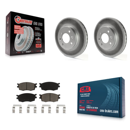 [Avant] Kit de disque (revêtu) et plaquette (céramique) de frein pour Hyundai Accent Kia Rio Rio5 KGC-100281